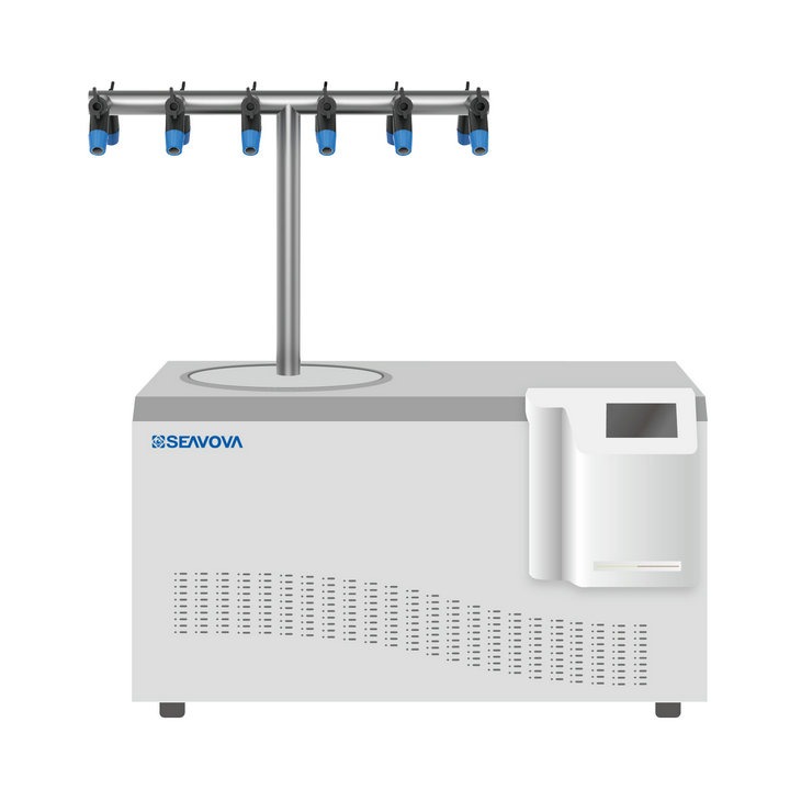 -90°C 12-port 9Kg T-Type Benchtop Laboratory Freeze Dryer / Benchtop Laboratory Lyophilizer NovaDryer-BD1200TS