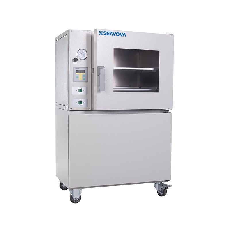 90L 250℃ Programmable Floor Standing Vacuum Oven NuOven VQ91-4 with Shelf Heating and Digital Vacuum Gauge