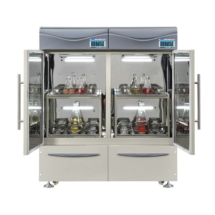 Refrigerated Orbital Shaking Incubator DS-5042SKR(A) with 2 Refrigerated Chambers and Independent Control