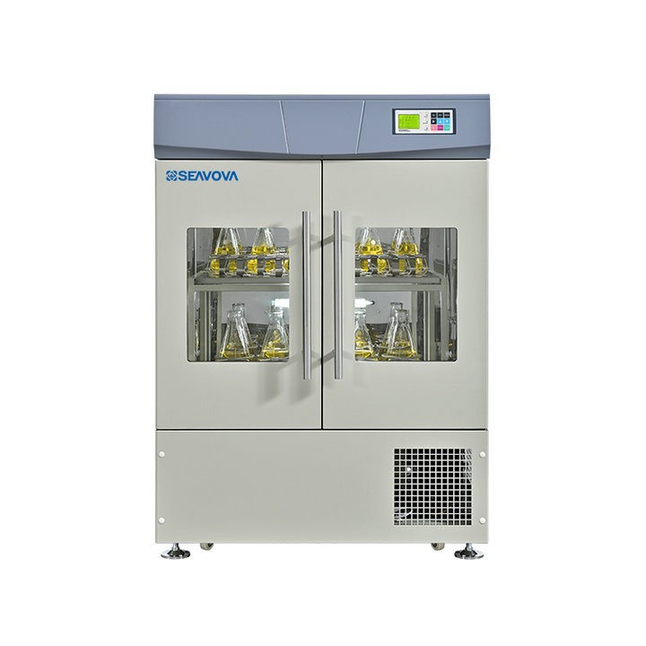 Non-refrigerated Linear Shaking Incubator DS-5024 with Dual Doors and 2-deck Flask Shaking Platforms