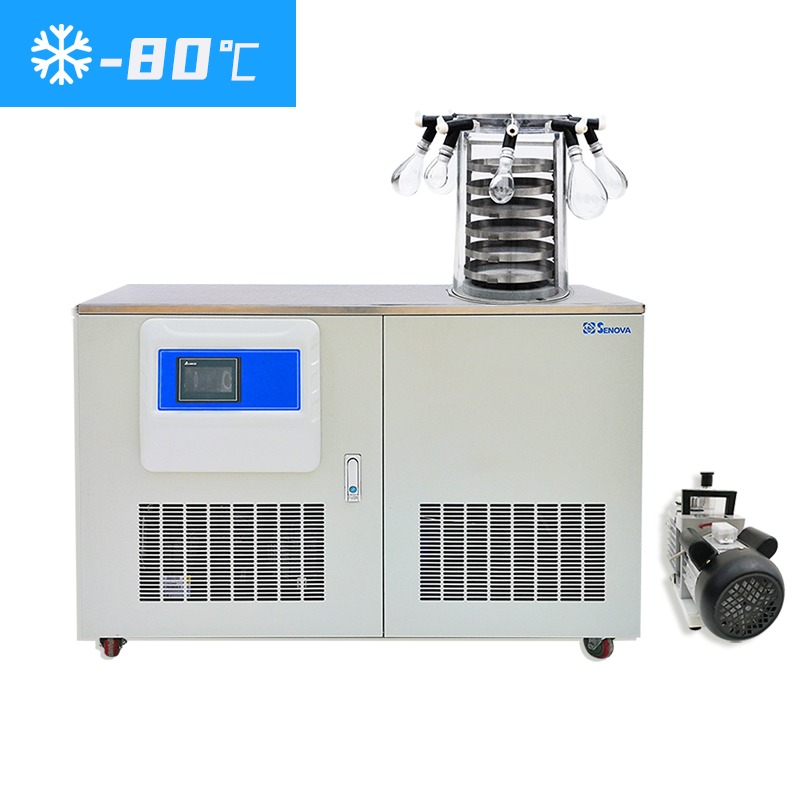 -80°C Horizontal Freeze Dryer with heating shelves NovaDryer-CH273 Multi-pipeline Manifold Ordinary Type